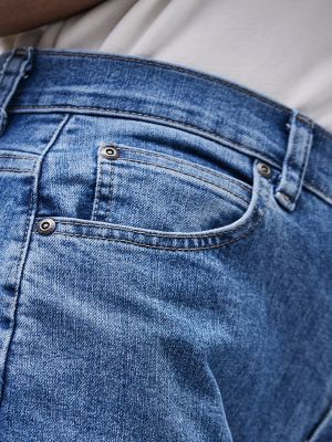 Premium Photo  Belt loop from blue jeans close-up