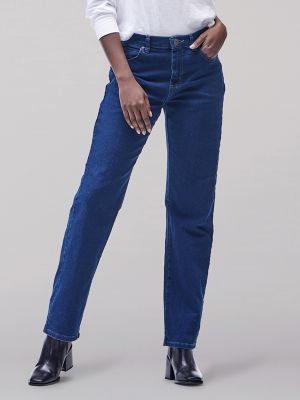 Lee West relaxed fit jean in mid blue