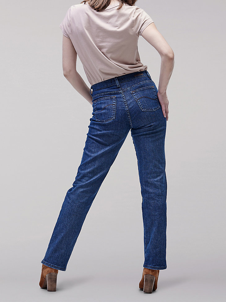 Women’s Original Relaxed Fit Straight Leg Jeans (Petite) in Premium Rinse alternative view 2