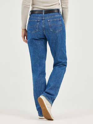 Cotton Stretch Straight Leg Jean