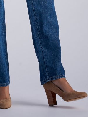 Women’s 100% Cotton Relaxed Fit Straight Leg Jean (Plus) in Aero