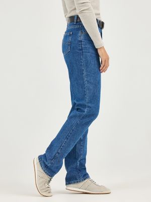 Women’s 100% Cotton Relaxed Fit Straight Leg Jean (Plus) in Aero