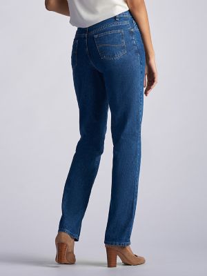 Women's 100% Cotton Relaxed Fit Straight Leg Jean (Petite)