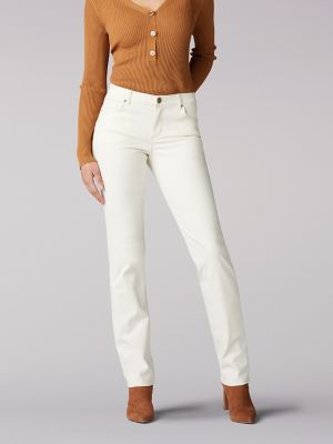 Lee ~ Comfort Waist Relaxed Fit Women's Straight Leg Jeans $52 NWT 30518