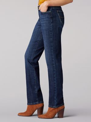 Women’s Stretch Relaxed Fit Straight Leg Jean (Petite) | Women's Jeans ...