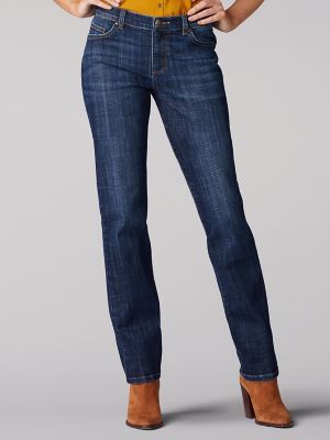 Women's Meridian Stretch Relaxed Fit Straight Leg Petite Jeans by Lee at  Fleet Farm