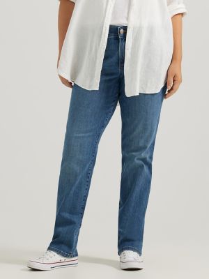 straight plus size jeans