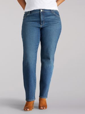 Etta High Rise Straight Leg Jeans 28 Inch - Aged Indigo