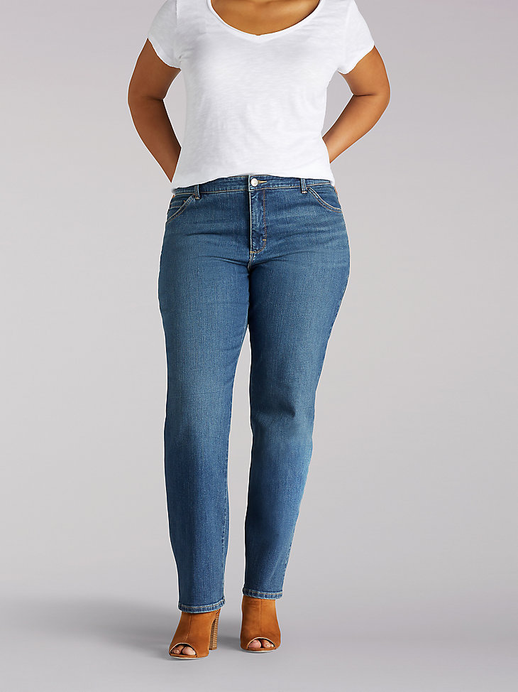 Women’s Instantly Slims Relaxed Fit Straight Leg Jean Classic Fit (Plus) in Seattle main view