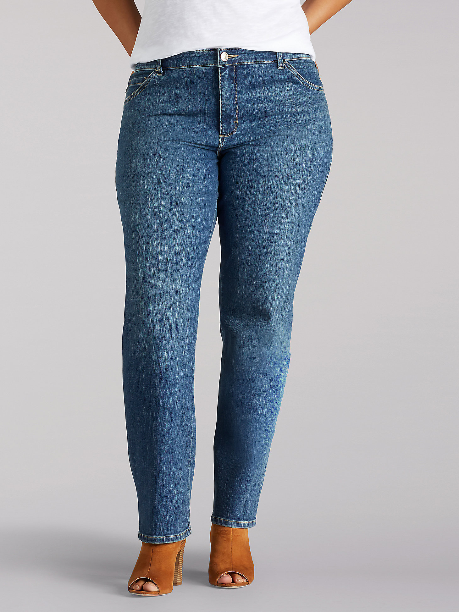 Women’s Instantly Slims Straight Leg Jean (Plus) in Seattle main view