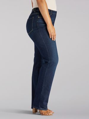 Women's Instantly Slims Relaxed Fit Straight Leg Jean in Heritage
