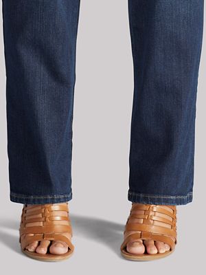 Women's Instantly Slims Relaxed Fit Straight Leg Jean in Heritage