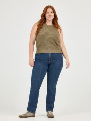 women's lee classic fit straight leg jeans