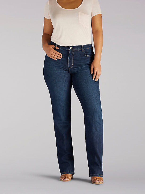 Women’s Instantly Slims Relaxed Fit Straight Leg Jean Classic Fit (Plus)