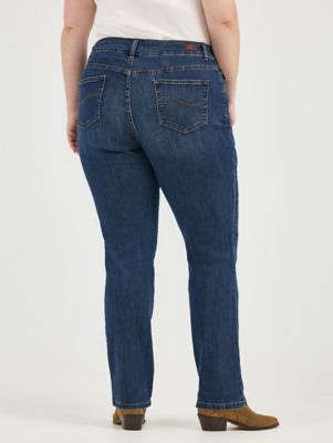Strtch Rlxd Strght Leg Jean Plus:Verona:14W:M alternative view 2