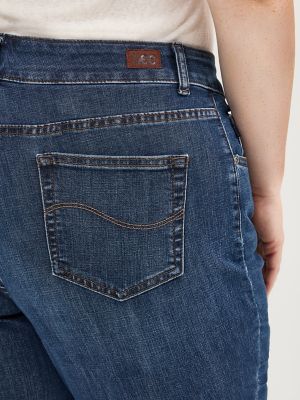 Strtch Rlxd Strght Leg Jean Plus:Verona:14W:M alternative view 4