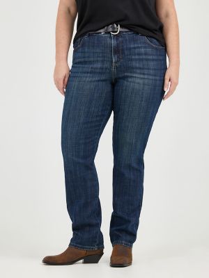 Women&rsquo;s Stretch Relaxed Fit Straight Leg Jean (Plus) in Bewitched alternative view
