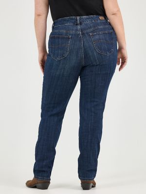 Women&rsquo;s Stretch Relaxed Fit Straight Leg Jean (Plus) in Bewitched alternative view 2