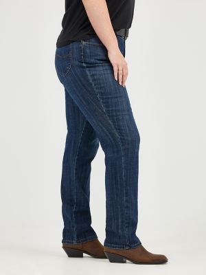 Women&rsquo;s Stretch Relaxed Fit Straight Leg Jean (Plus) in Bewitched alternative view 3
