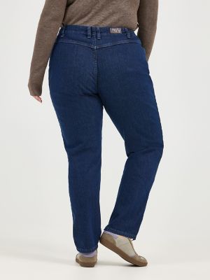 Women&rsquo;s Side Elastic Jean (Plus) in Dark Indigo