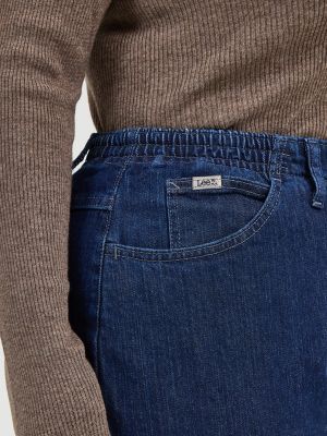 Women&rsquo;s Side Elastic Jean (Plus) in Dark Indigo