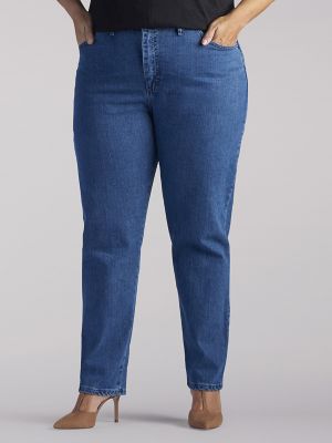 Women's Relaxed Fit Side Elastic (Plus) Jeans