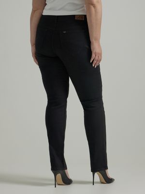 Women's Legendary Straight Jean (Plus) in Black alternative view 2