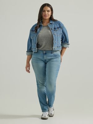 Lee Women's Plus Size Regular Fit Straight Leg Jeans - 103087177