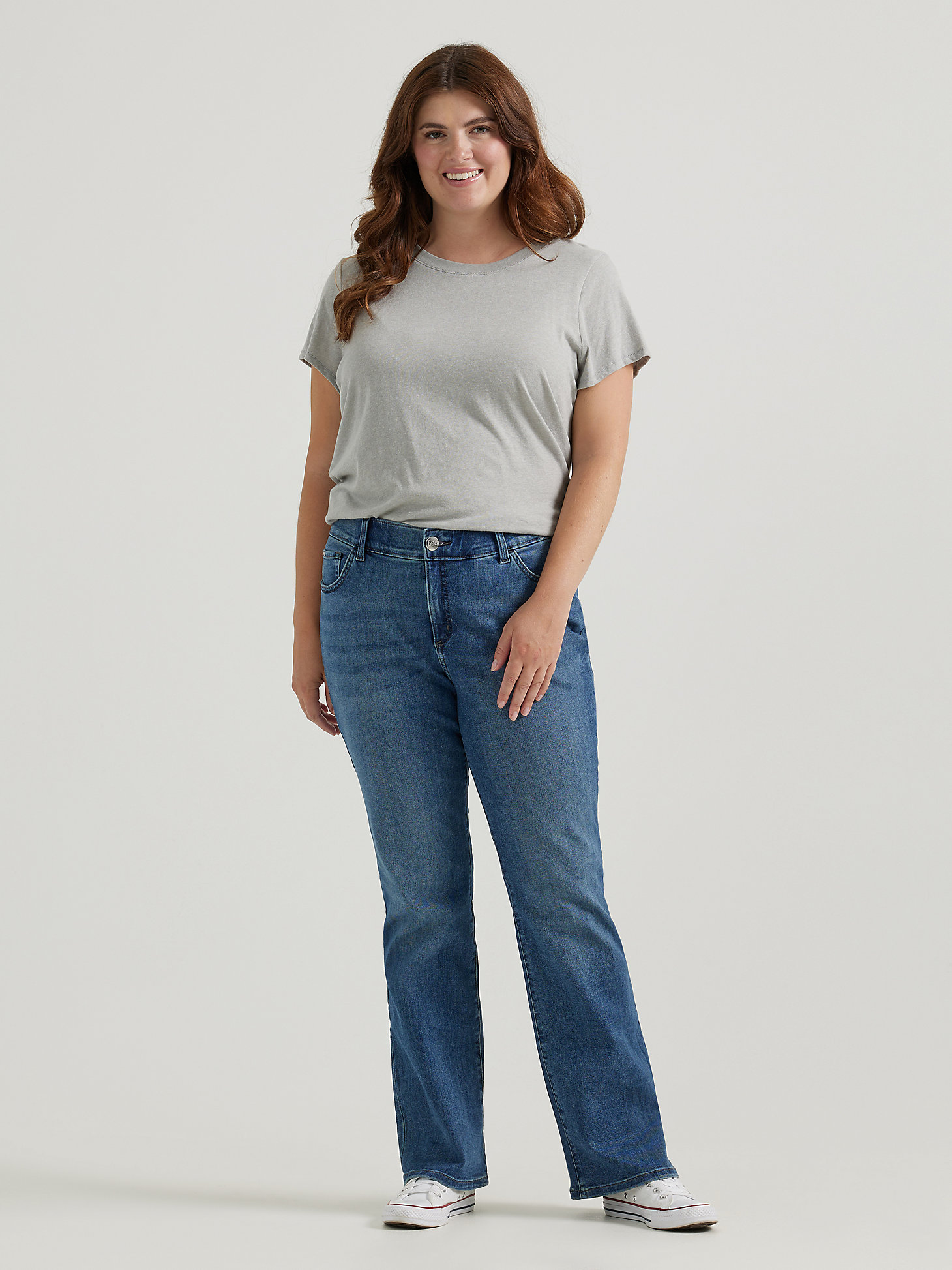 Women's Flex Motion Regular Fit Bootcut Jean (Plus) in Rayne