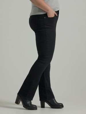 Women's Legendary Regular Bootcut Jean (Plus) in Black alternative view 3