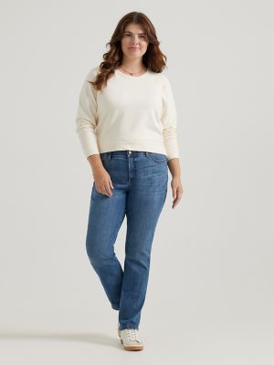 Eve ordningen smykker Women's Flex Motion Regular Fit Straight Leg Jean (Plus) | Women's Jeans |  Lee®