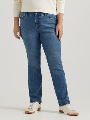 Women's Ultra Lux with Flex Motion Regular Fit Straight Leg Jean (Plus) in Juniper alternative view
