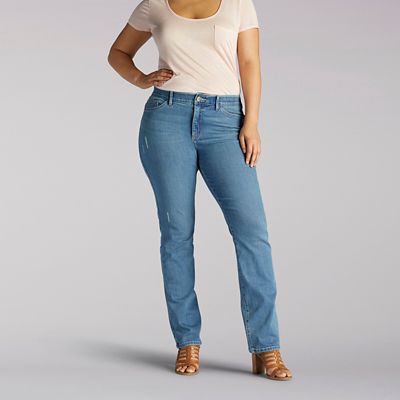 riders by lee relaxed fit straight leg jeans petite