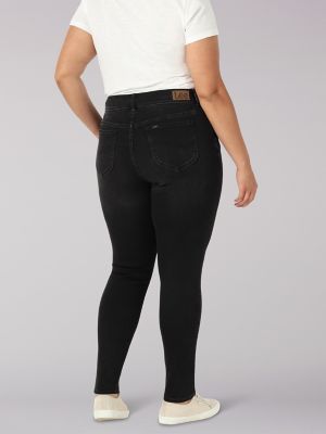 WOMEN'S LEGENDARY SLIM FIT SKINNY JEAN (PLUS) IN BLACK