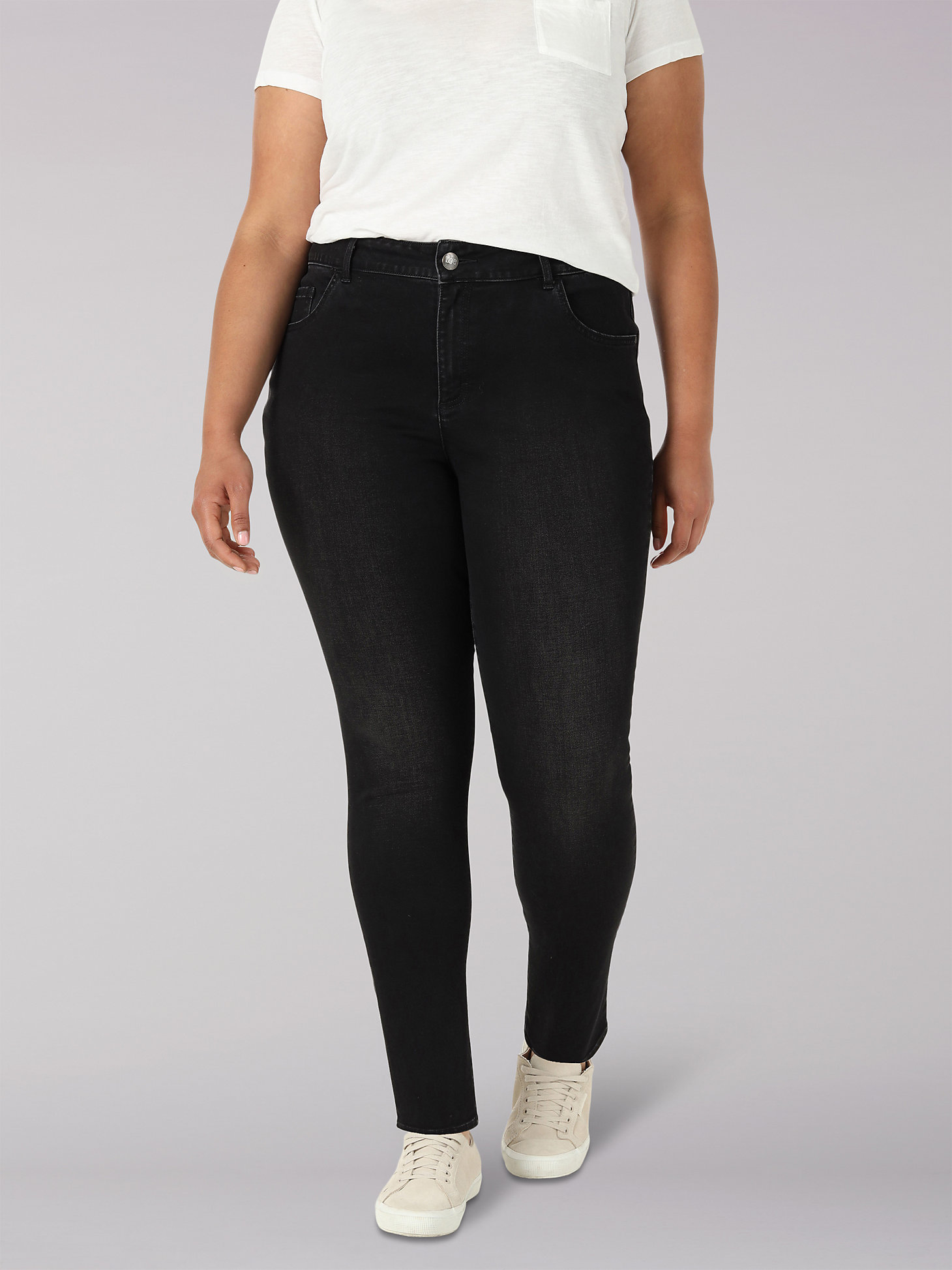 Women's Legendary Slim Fit Skinny Jean (Plus) in Black main view