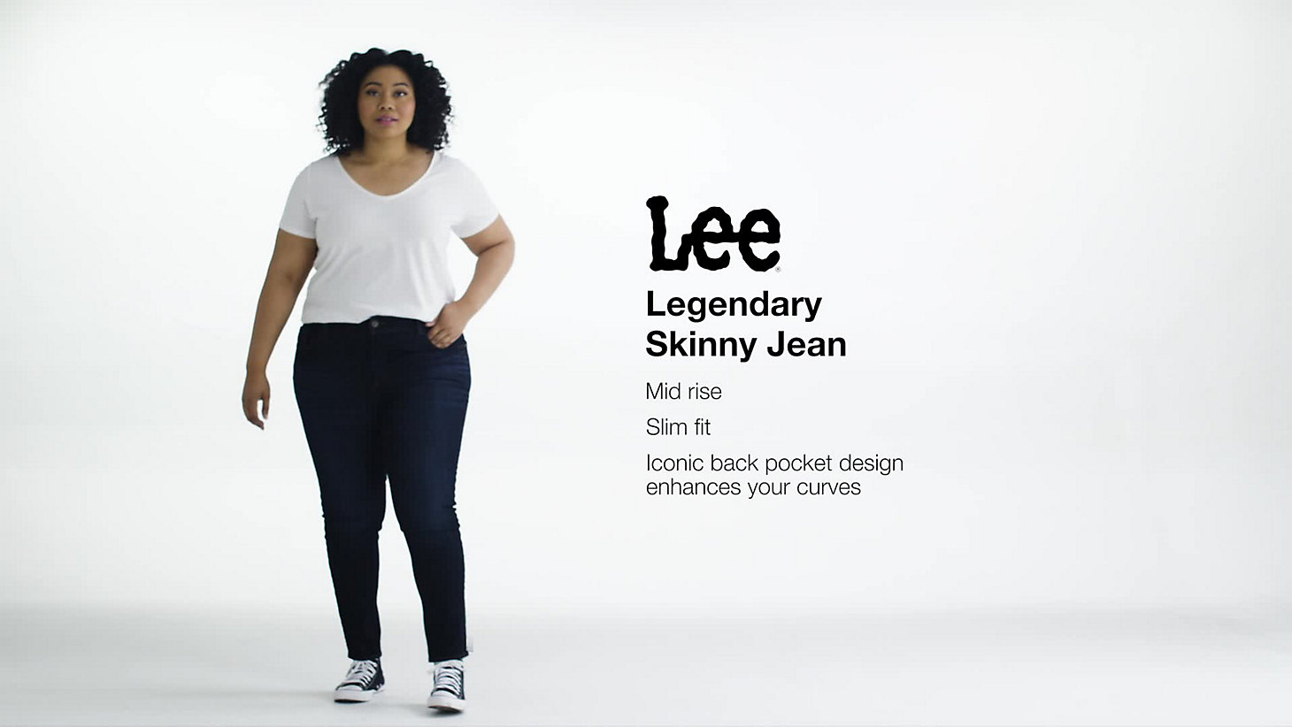 Women's Legendary Slim Fit Skinny Jean (Plus) in Black alternative view 5