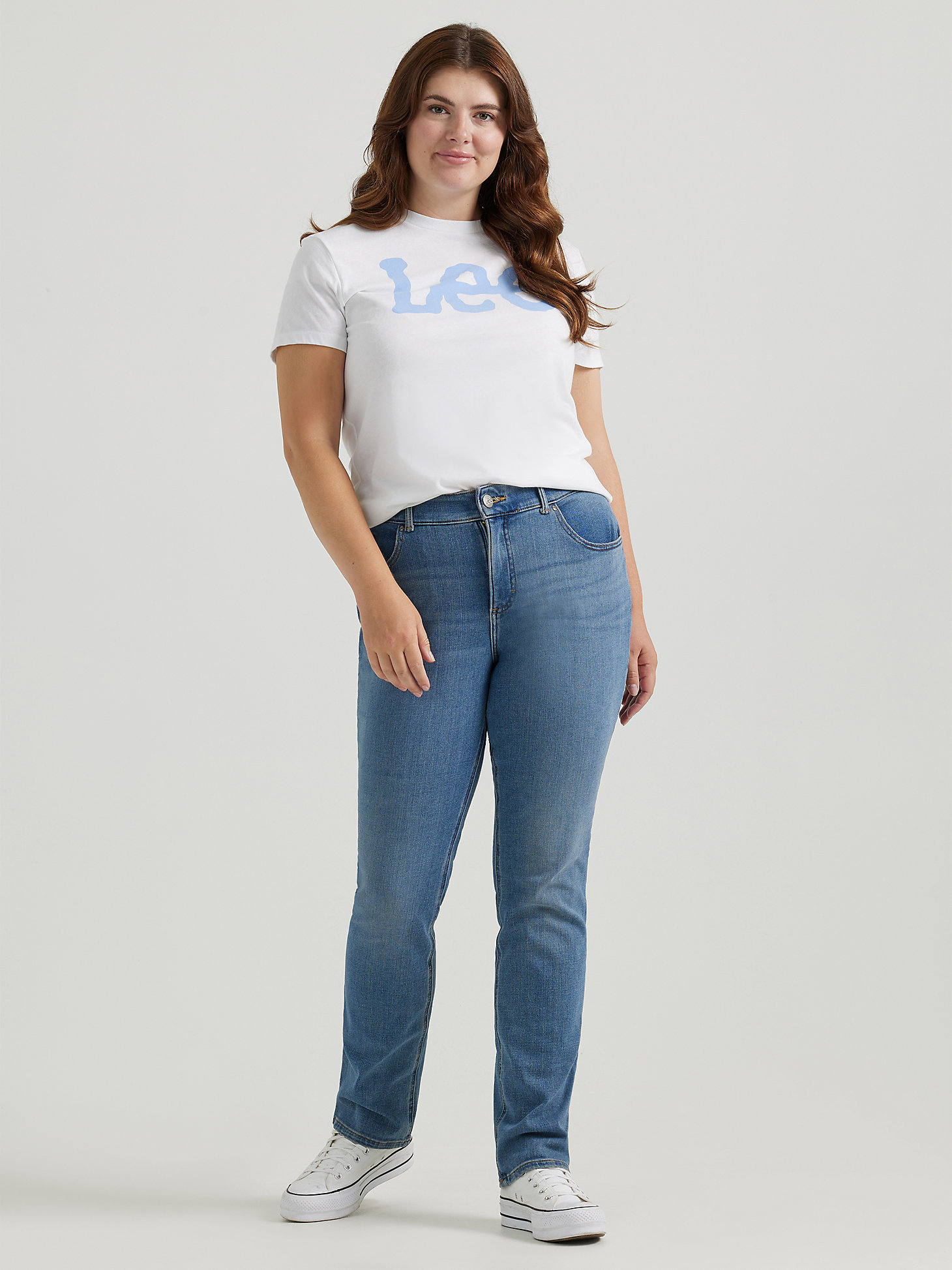 Women's Ultra Lux Comfort Slim Straight Jean (Plus) in Junction alternative view 1