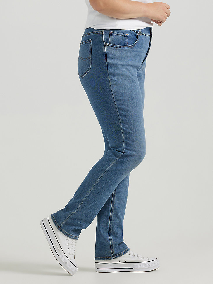 Women's Ultra Lux Comfort Slim Straight Jean (Plus) in Junction alternative view 3