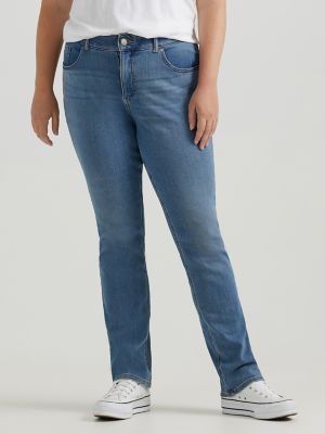 Plus Size Lee Comfort Waist Straight-Leg Jeans