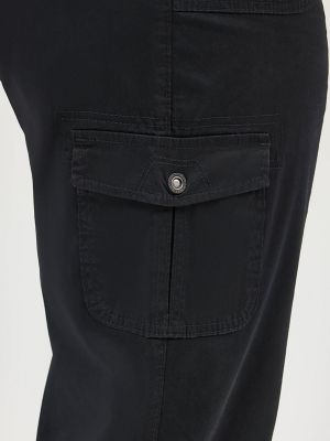 Women’s Relaxed Fit Austyn Cargo Capri (Plus) in Black alternative view 5