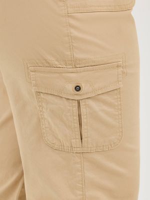 Women’s Relaxed Fit Austyn Cargo Capri (Plus) in Café alternative view 5