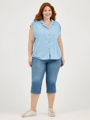 Women's Legendary Regular Fit Capri (Plus) in Clear Nights