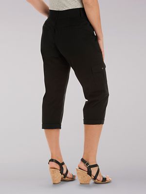 Relaxed Fit Austyn Cargo Capri:Black:18:M alternative view
