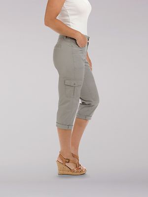 Relaxed Fit Austyn Cargo Capri:Frost Gray:16:M alternative view 2