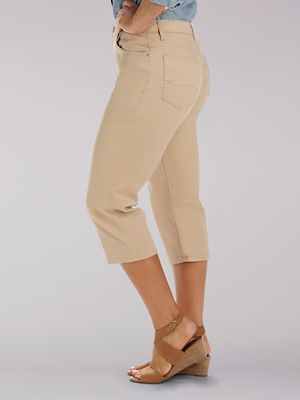 New York & Company Womens Stretch Blue Capris Pants Size 10