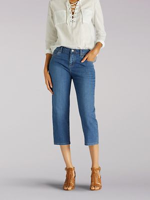 lee easy fit capri jeans