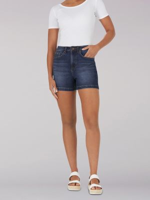 Women's High Rise Short in Modern Cyan