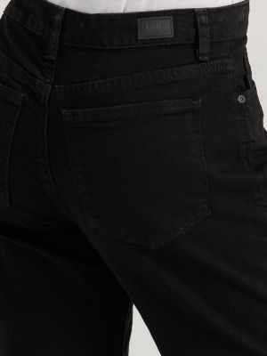 Inst Slim Relx Fit Straight Leg Jean:Black:10:S alternative view 4
