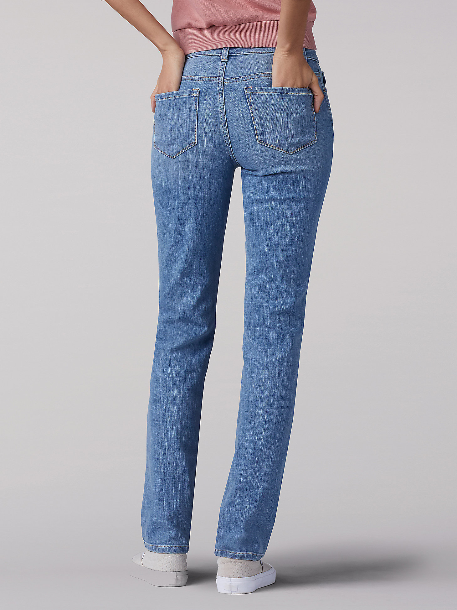 Women’s Instantly Slims Relaxed Fit Straight Leg Jean Classic Fit in Inspire Blue alternative view 1
