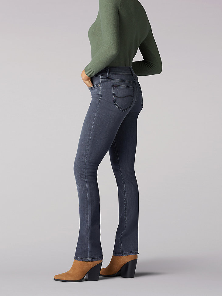 Women's Secretly Shapes Regular Fit Straight Leg Jean in Charcoal Grey alternative view 2